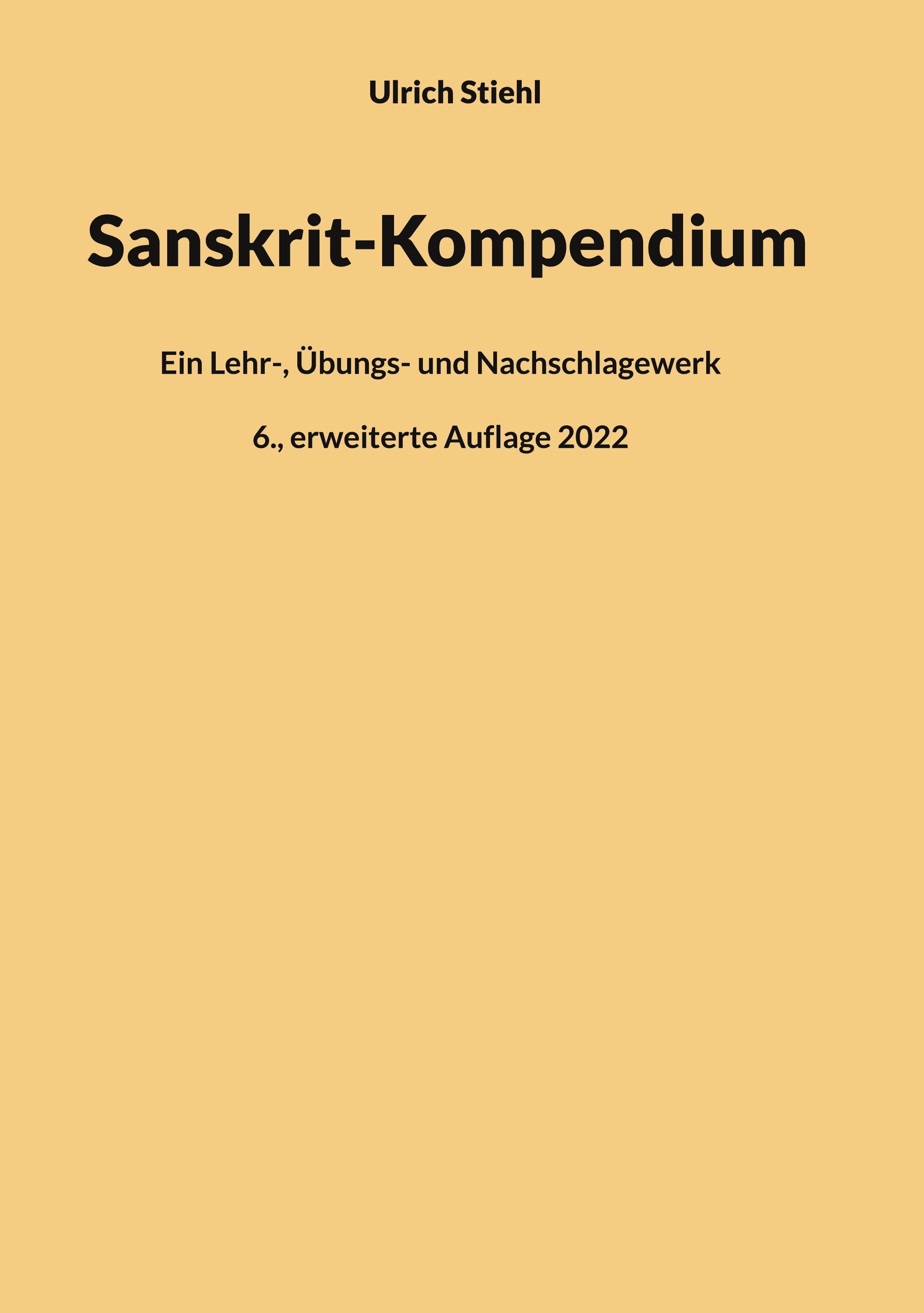 Sanskrit-Kompendium, Hardcover-Ausgabe